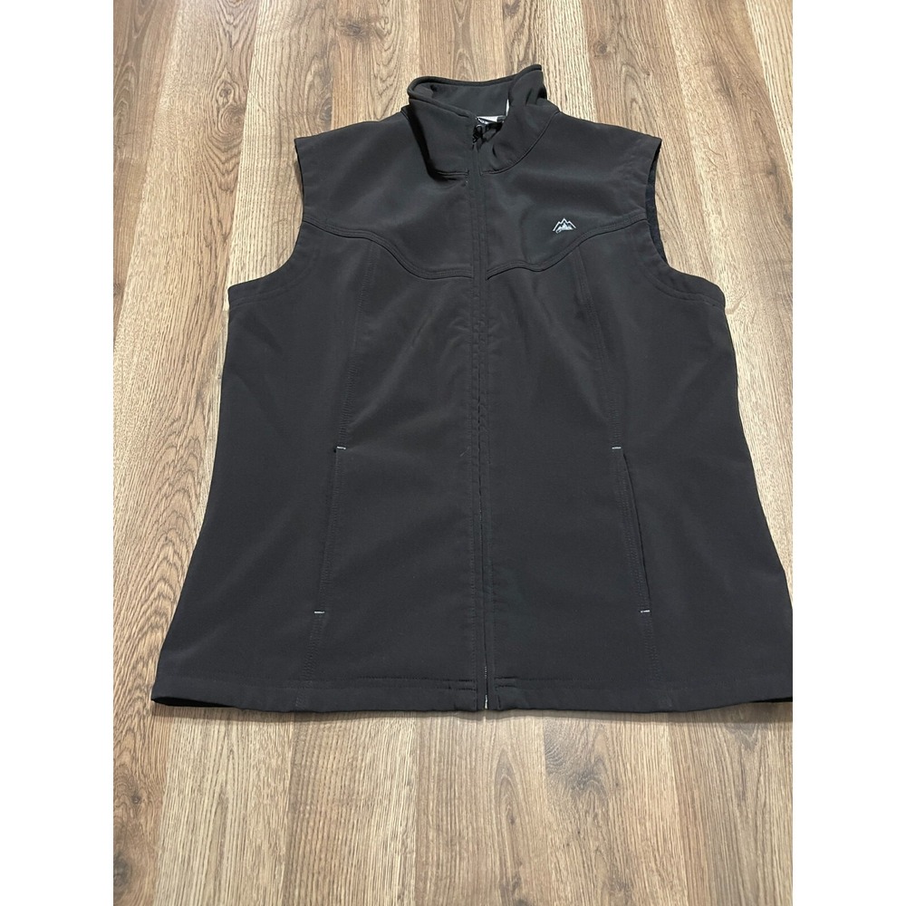 Snozu Sweater, Women's Size XL, Black, Sleeveless, Full Zip